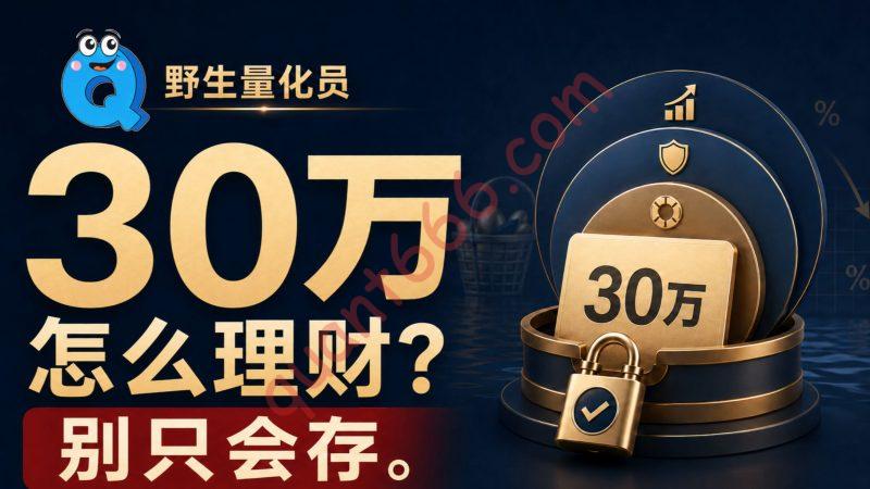 30万该怎么理财？余额宝跌破1%，低利率时代普通人的保命配置指南-野生量化员
